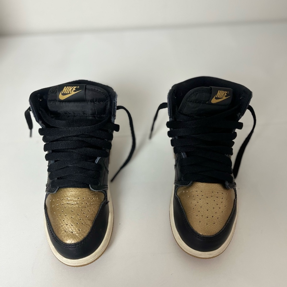 Nike Black and Gold High-Top Sneakers